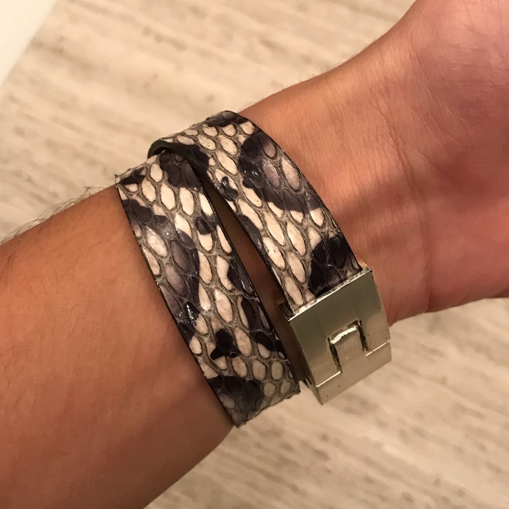 Leighelena Python Double Jigsaw Bracelet - image 5